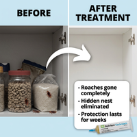Before and after cabinet